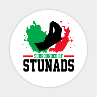 Surrounded By Stunads Hand Gesture Funny Italian Meme, funny Italian Phrases Gift Magnet